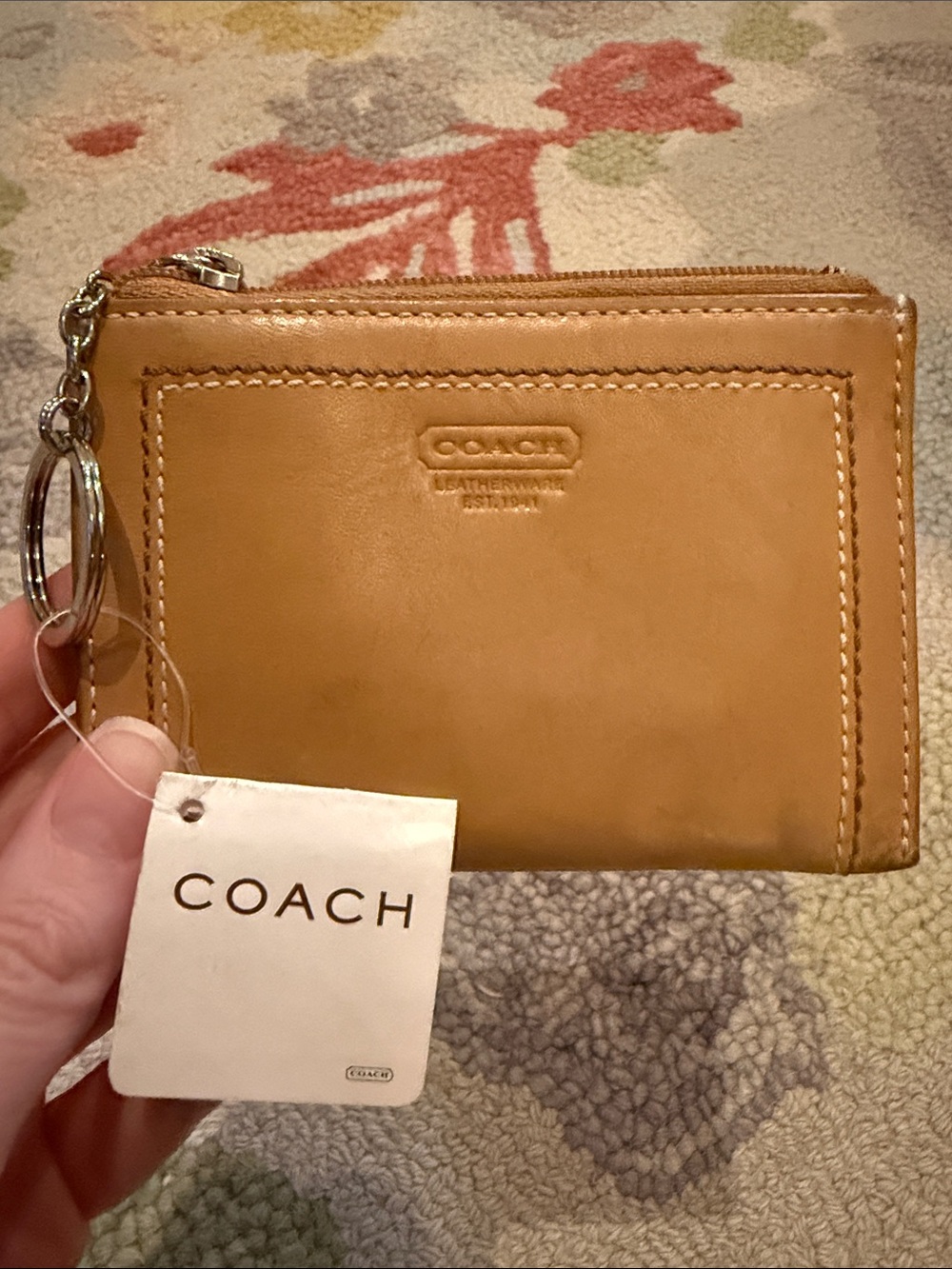 Vintage Coach Soho Camel Leather Mini Skinny Pouch #40065 (With Tag)